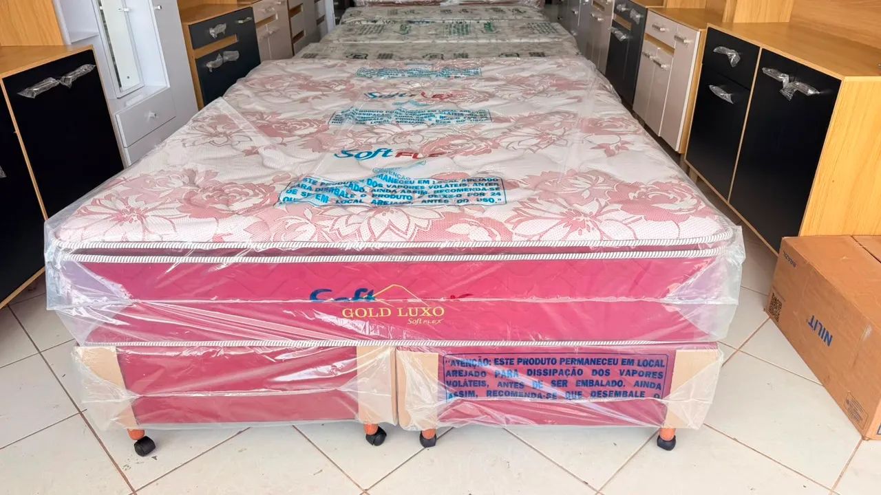 CAMA BOX QUEEN MOLAS ENSACADAS NOVA  - Foto 3