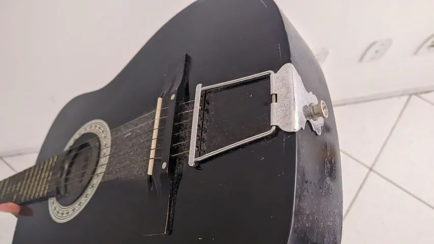 Violão  preto usado  - Foto 2