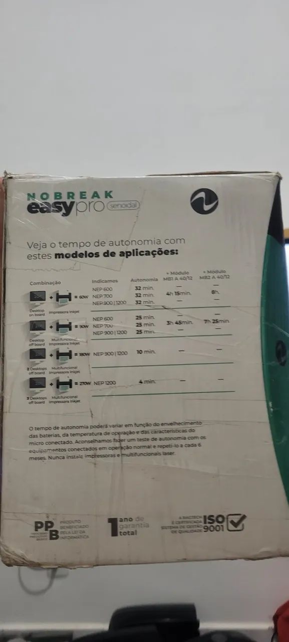 Nobreak Senoidal Puro Ragtech 1200va - Foto 3