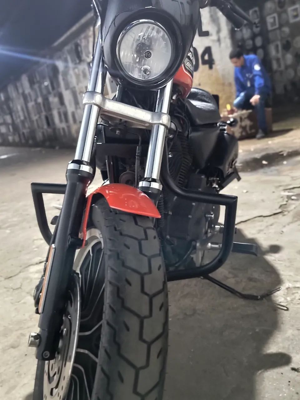 Harley Davidson 883r Laranja