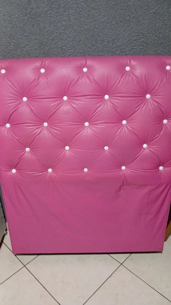 Cabeceira rosa Solteiro 