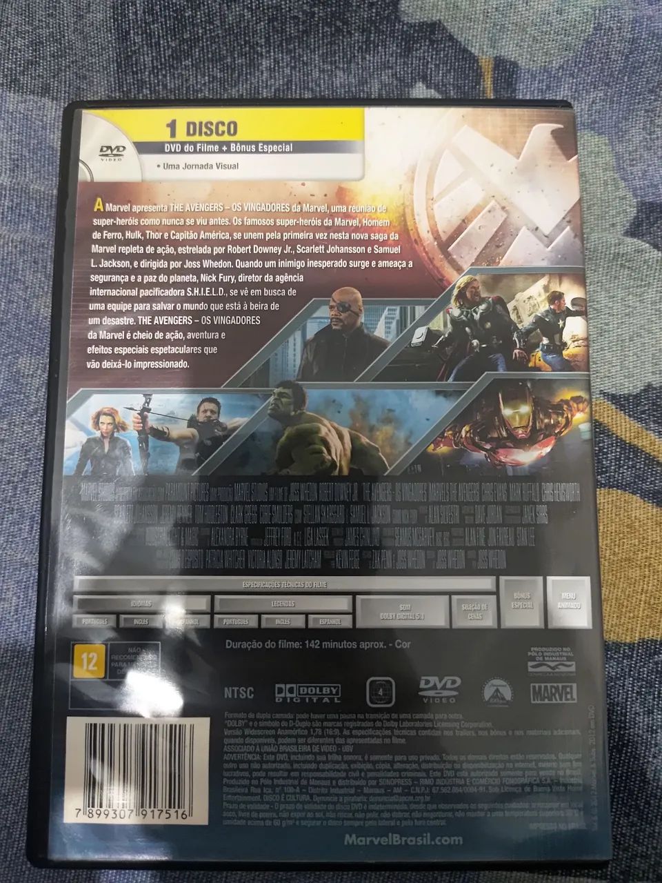Filme Vingadores (2012) DVD - Foto 2