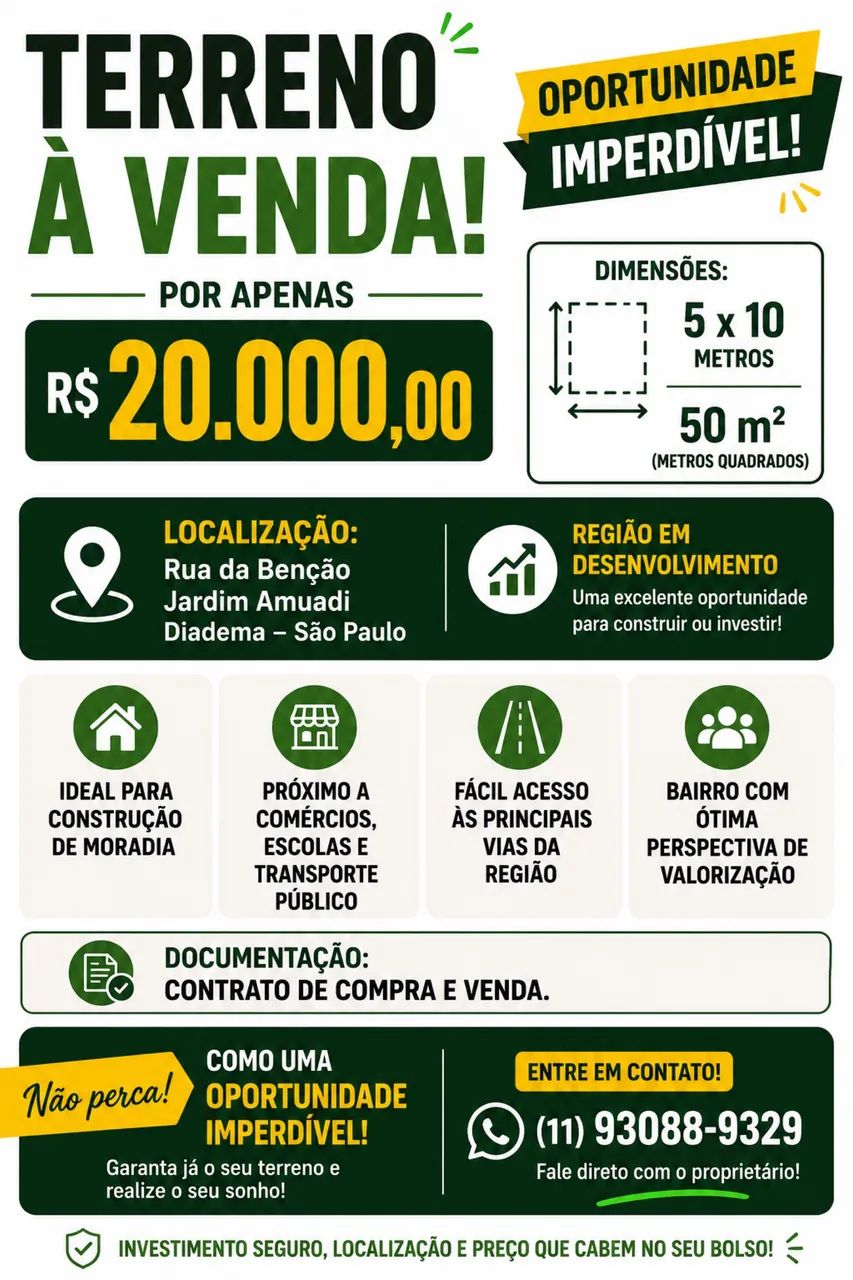 Oportuno terreno 