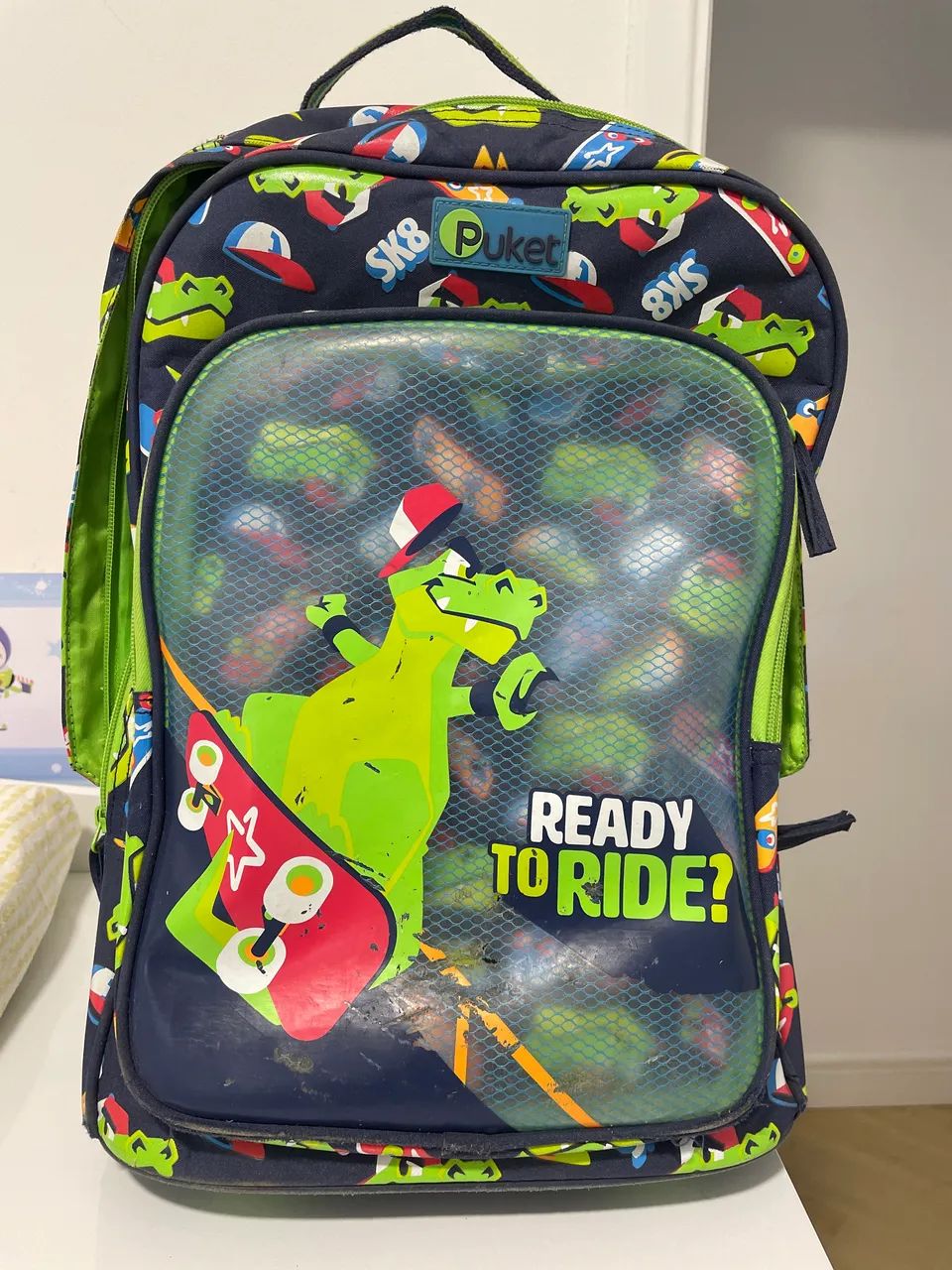 Mochila Puket Dino Skate