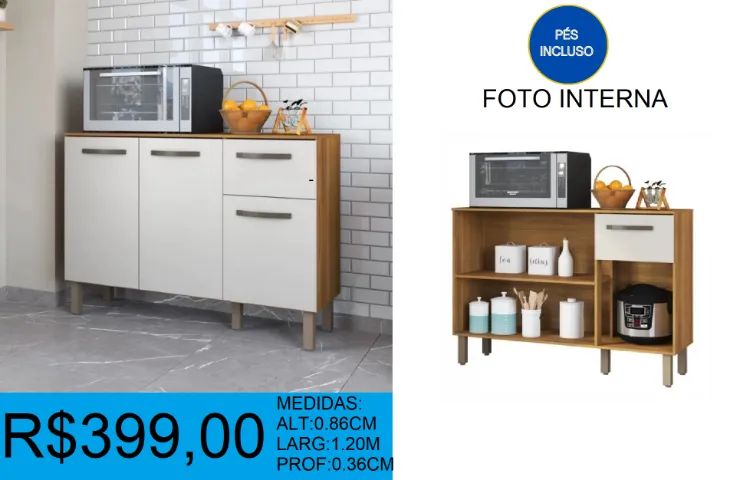 BALCÃO -1.20M - COMPRE HOJE E RECEBA EM ATÉ 72 HORAS  - Foto 2