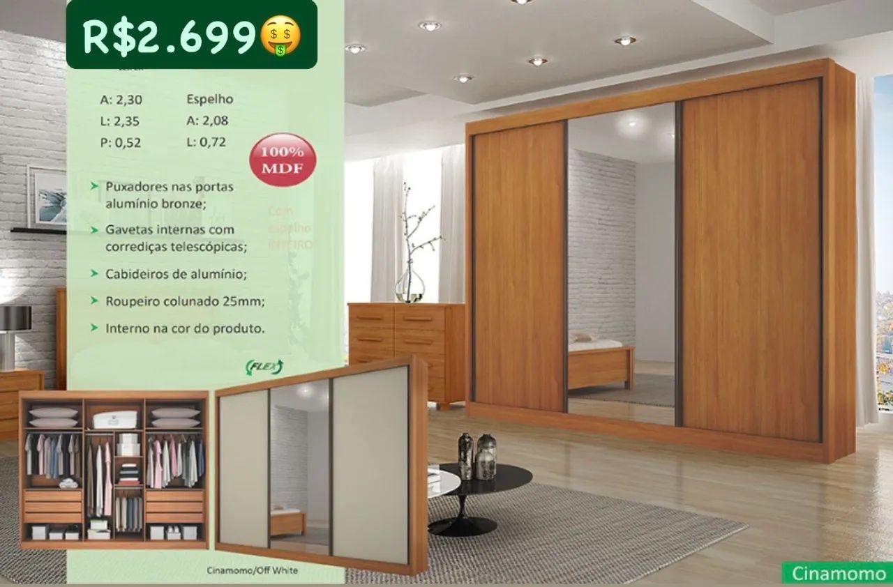 Guarda Roupa Casam em Promoção 