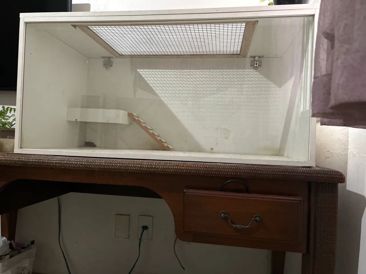 Terrário para hamster - MDF + vidro | 2 níveis