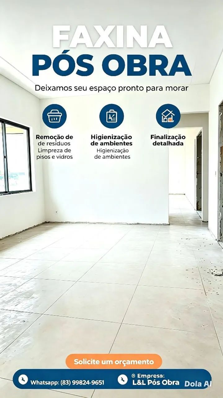 Faxina pós obra 