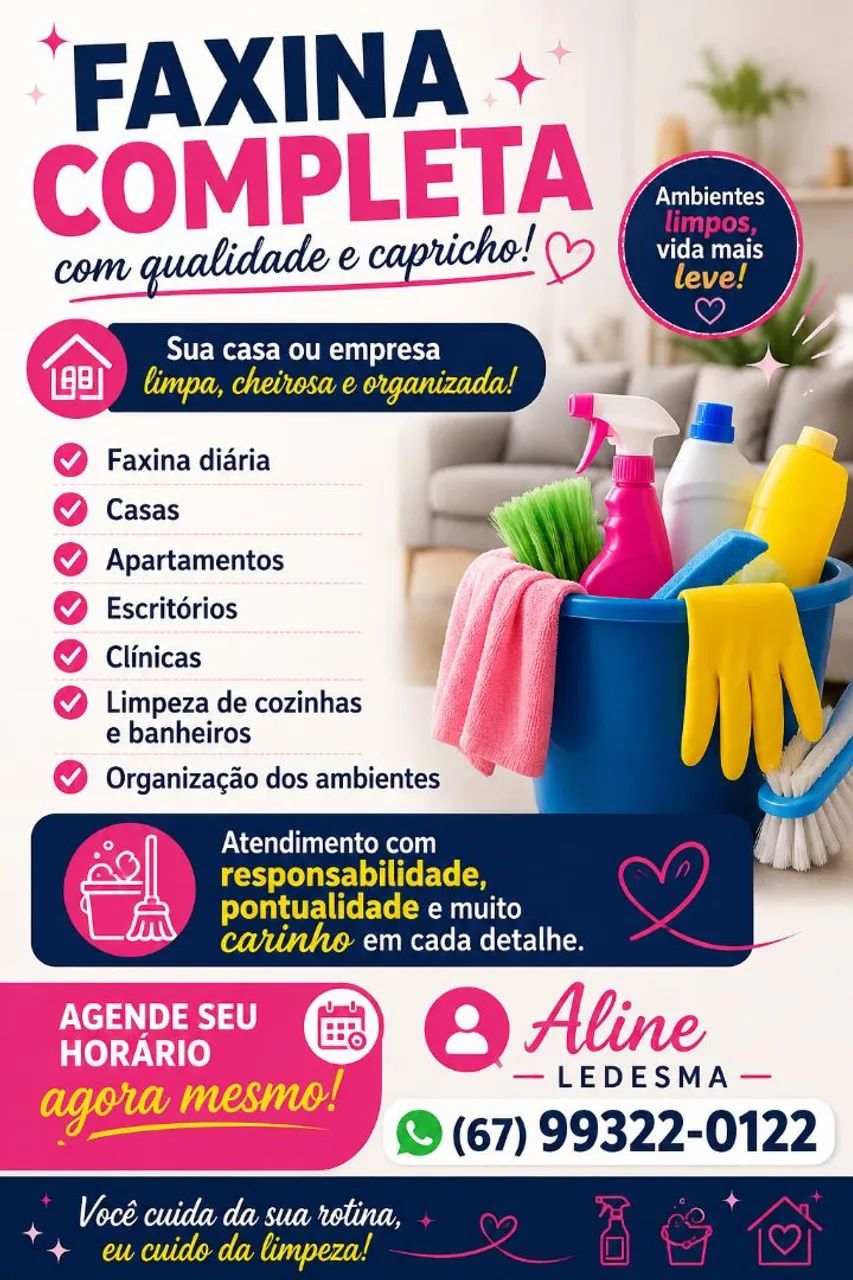 Faxina em geral 
