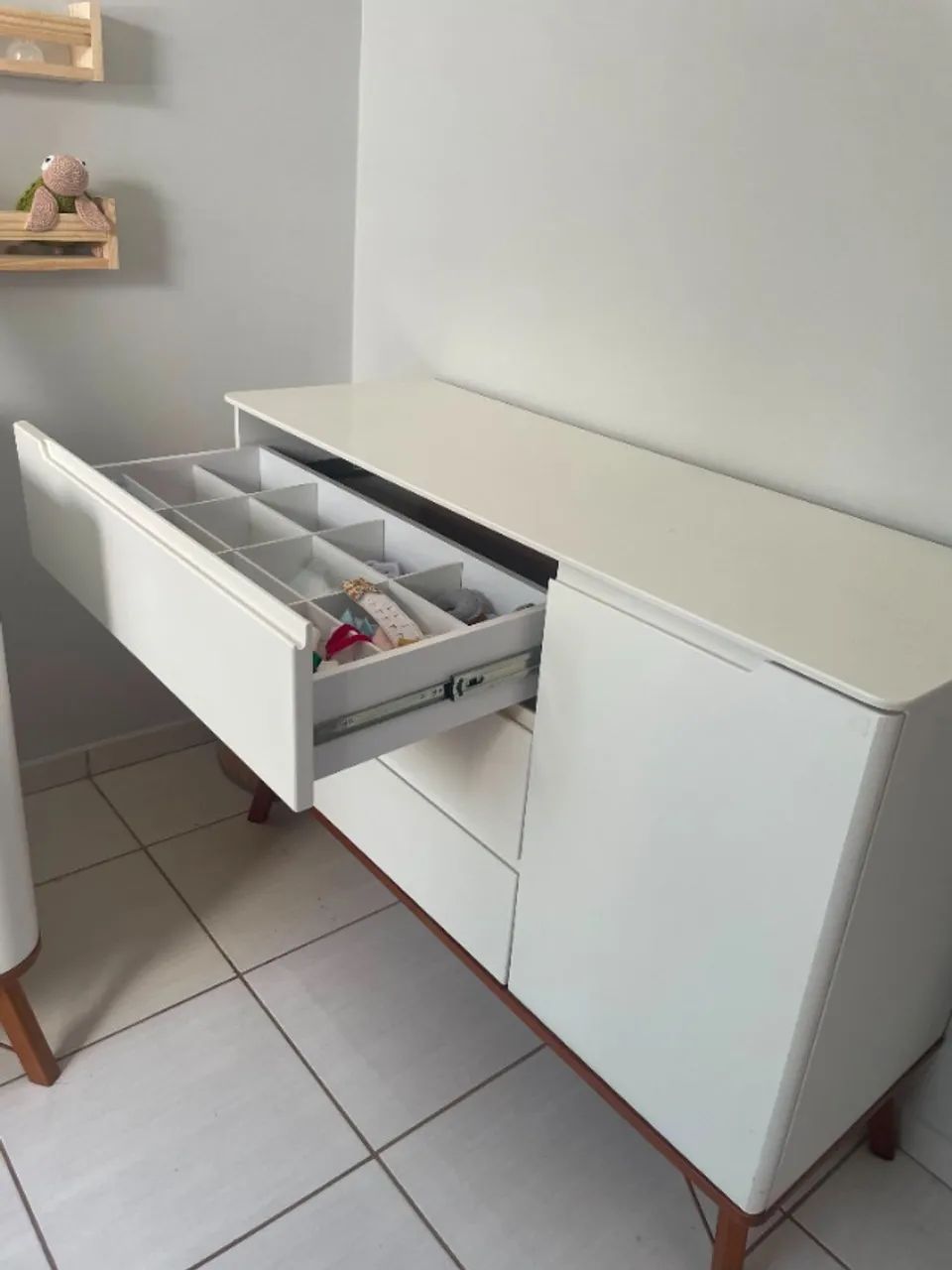 Conjunto Berço 3 em 1 Matic Albi com Cômoda - MDF - Foto 4