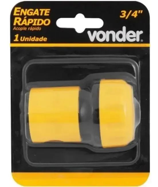 Engate Rápido Para Mangueira 3/4 Passagem Livre Vonder