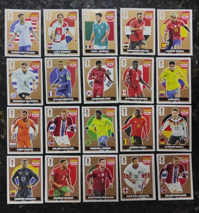 Figurinhas Legends Copa 2026 - Bordo - Bronze - Prata - Ouro - Foto 2