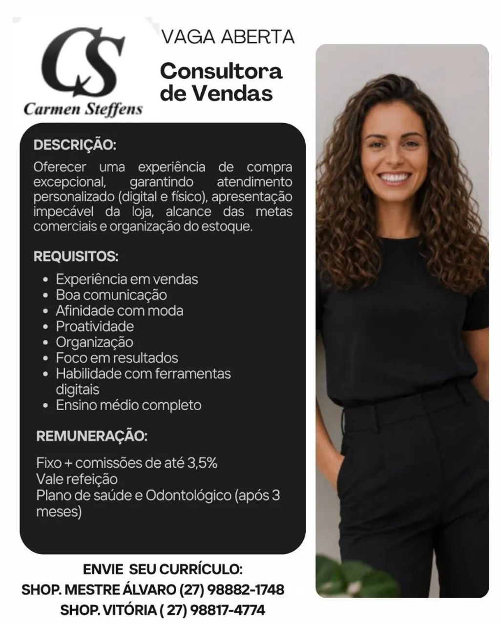 Carmen Steffens está contratando!