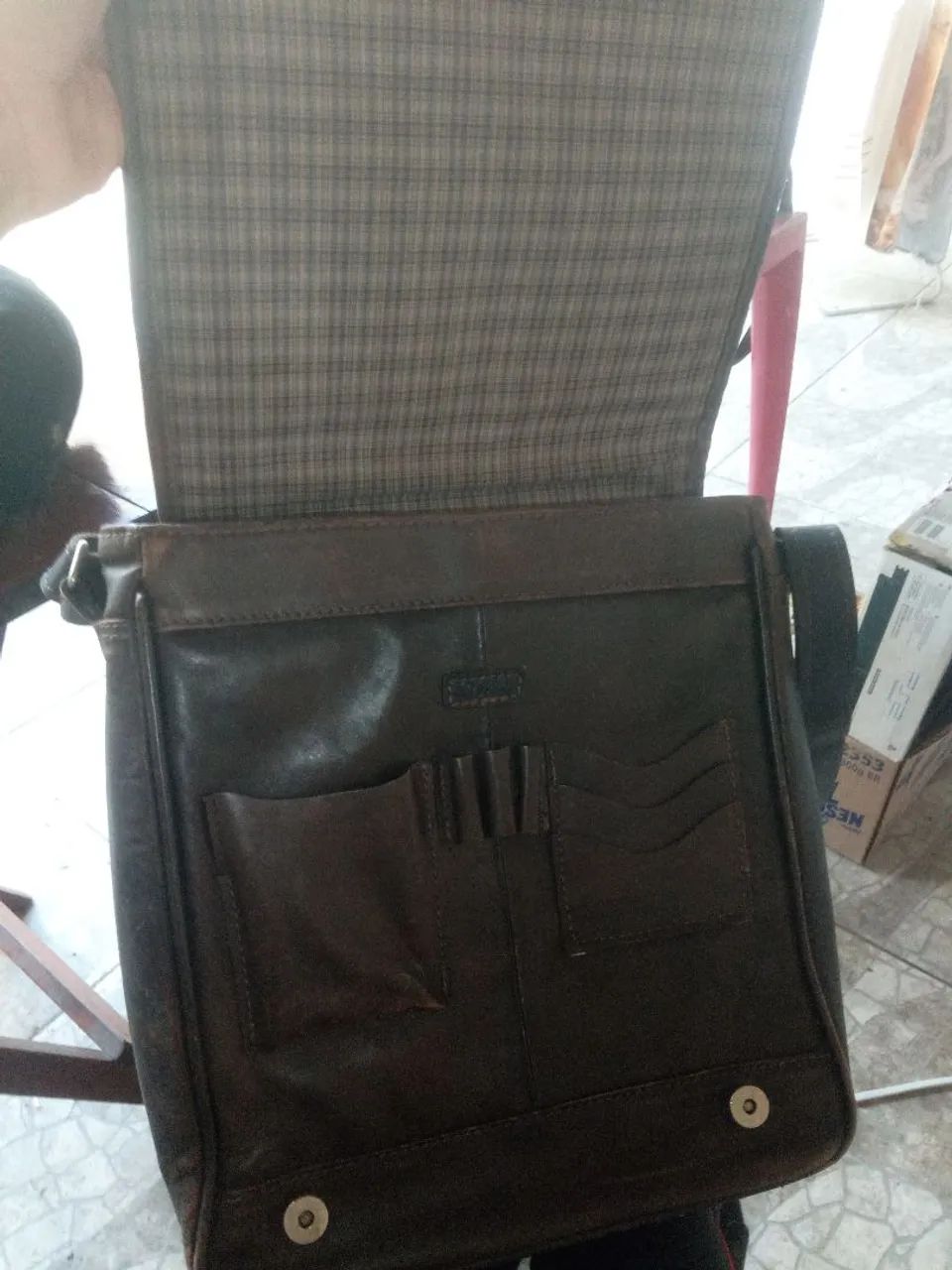 Bolsa de couro LePostiche - Foto 3
