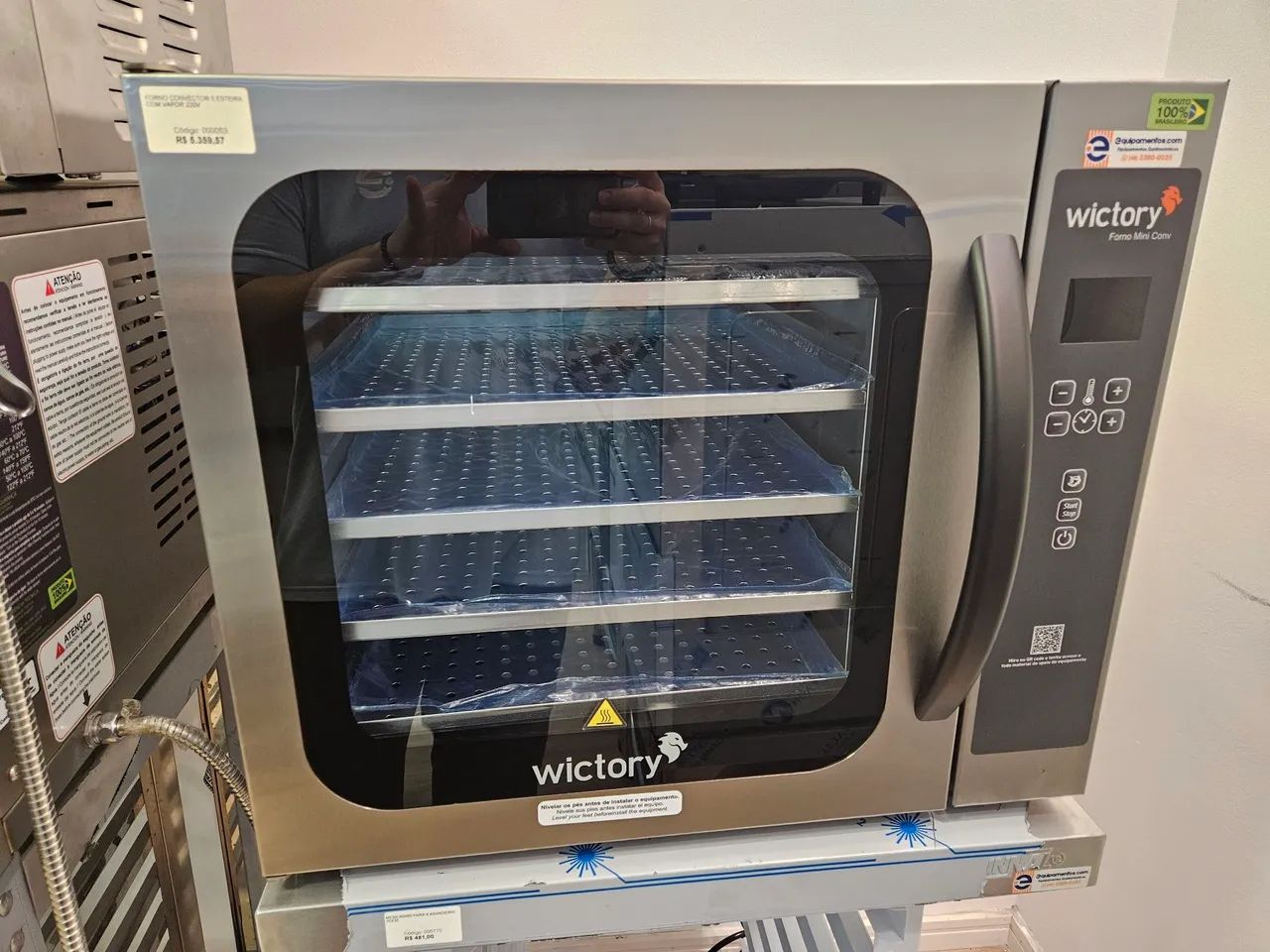 forno convector 5 assadeiras com vapor Wictory