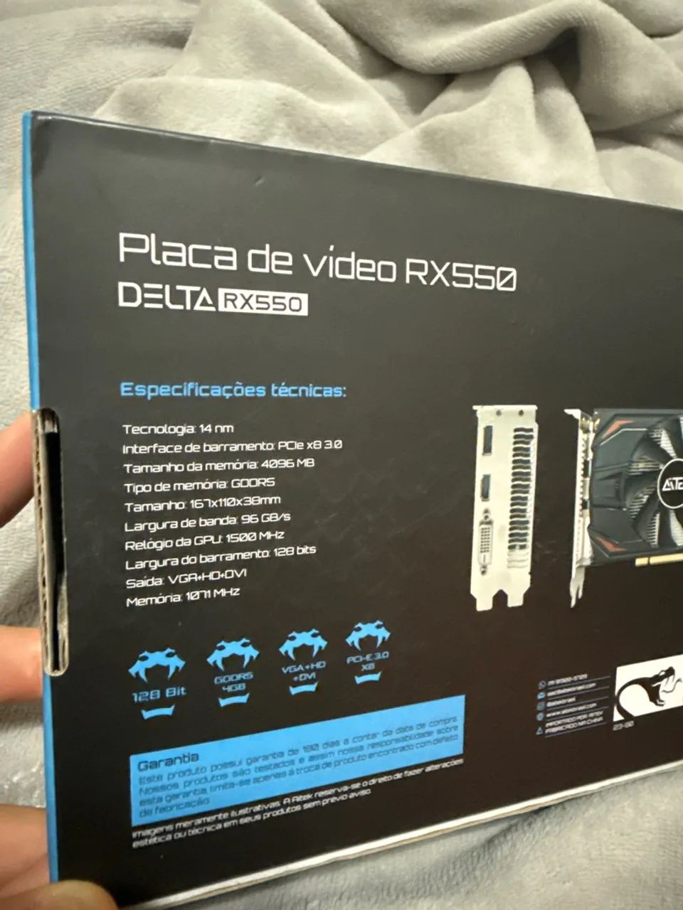 Placa de video RX550 LEIA - Foto 2