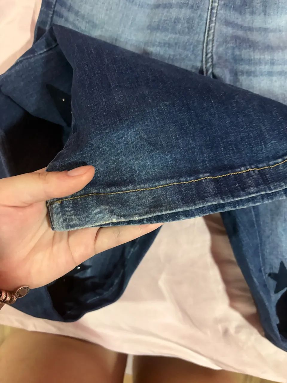 calça jeans flare estrela planet girls  - Foto 2