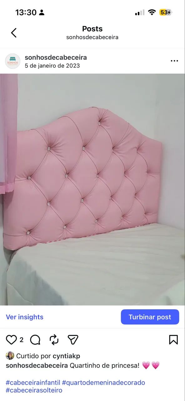 Cabeceiras estofadas (fabricação própria). Transforme seu quarto ? - Foto 5