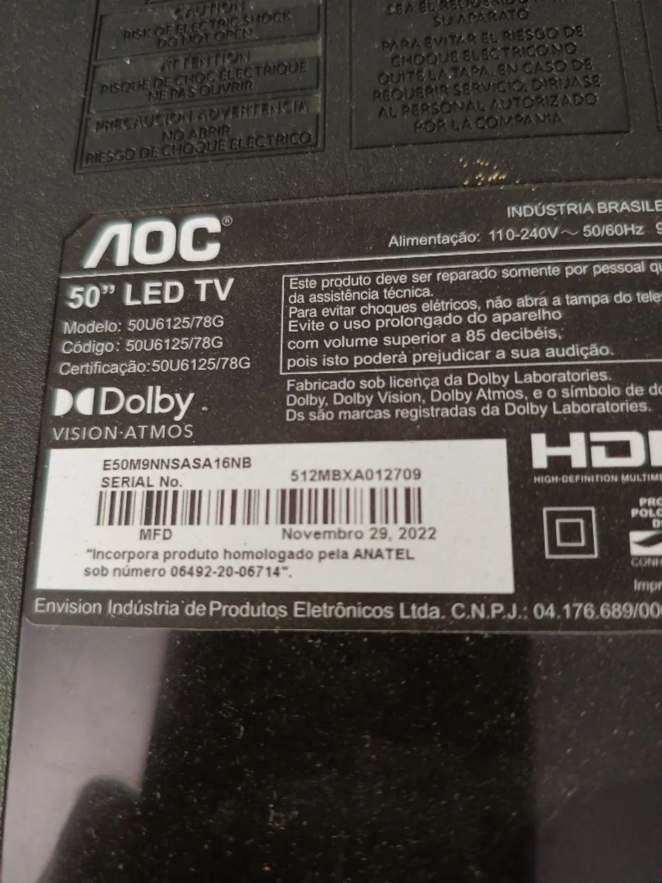 Vendo smarttv AOC 50 polegadas  - Foto 2