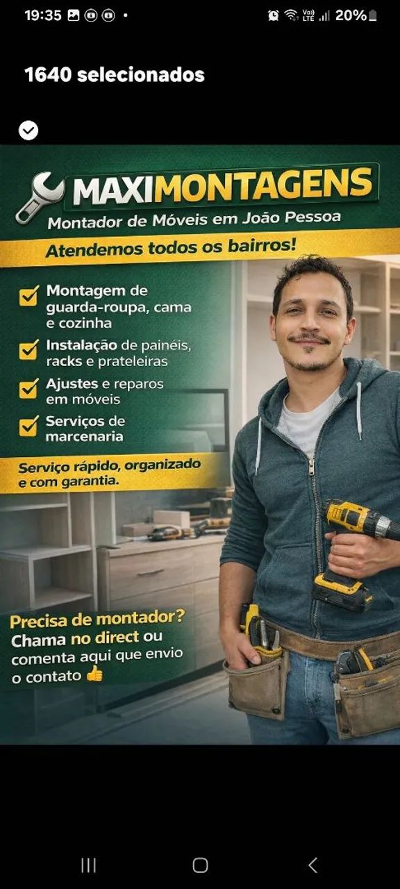 Montador de moveis em joao pessoa