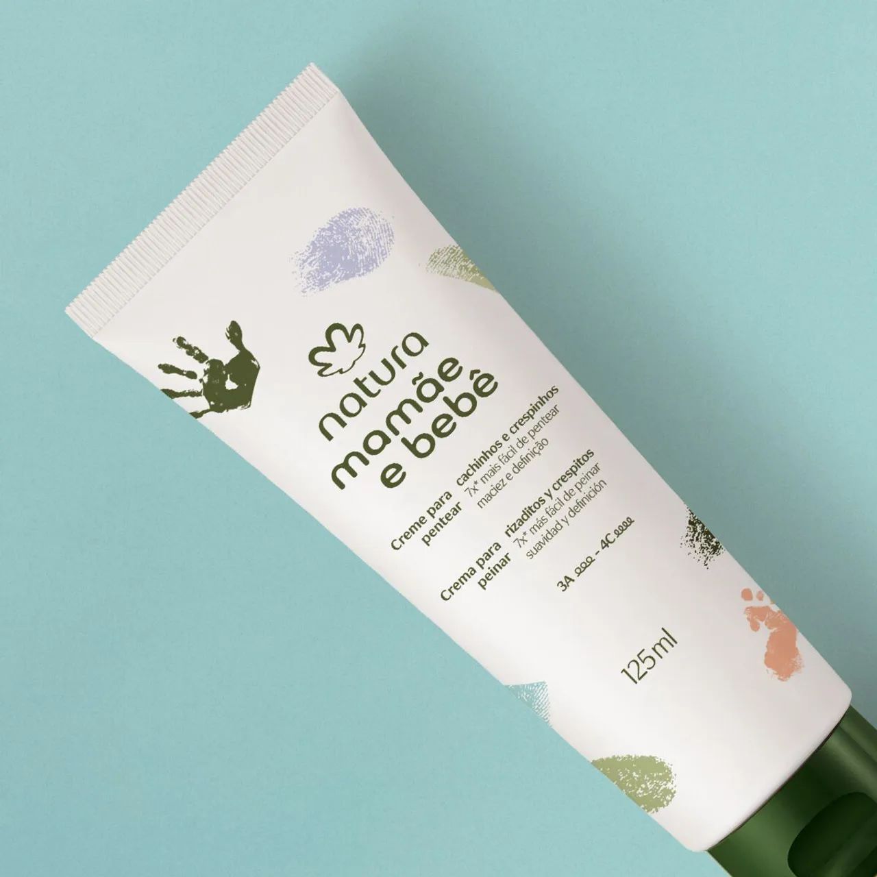 Creme de Pentear Natural Mamãe e Bebê " Cachinhos " 125ml 