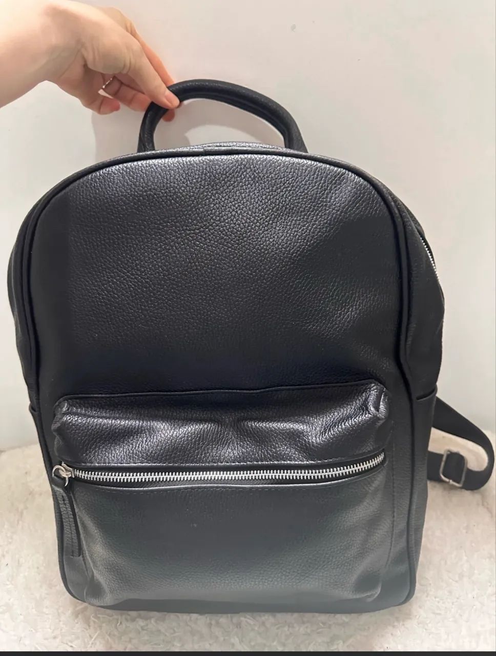 Mochila de couro argentino 