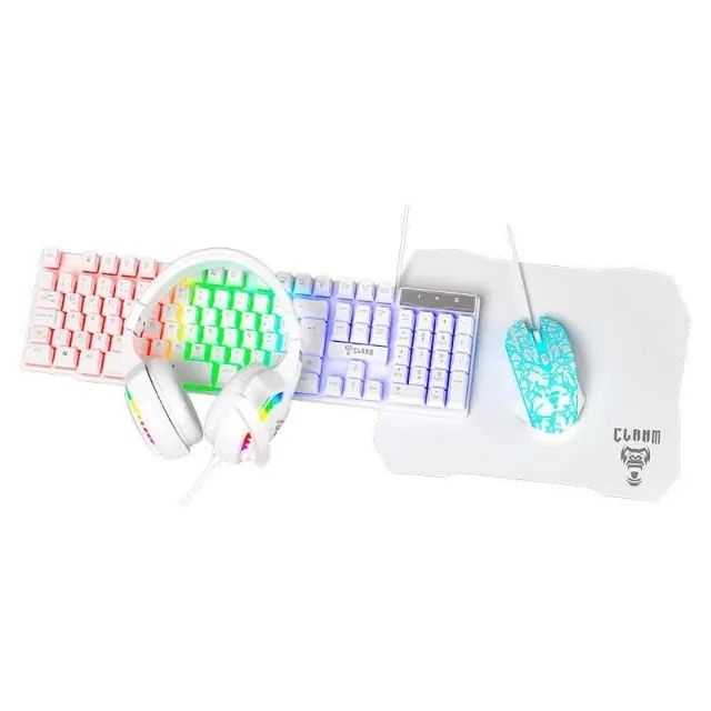 COMBO KIT GAMER NIGHTMARE SNOW | TECLADO / MOUSE / HEADSET / MOUSE PAD | PROMOÇÃO  - Foto 2