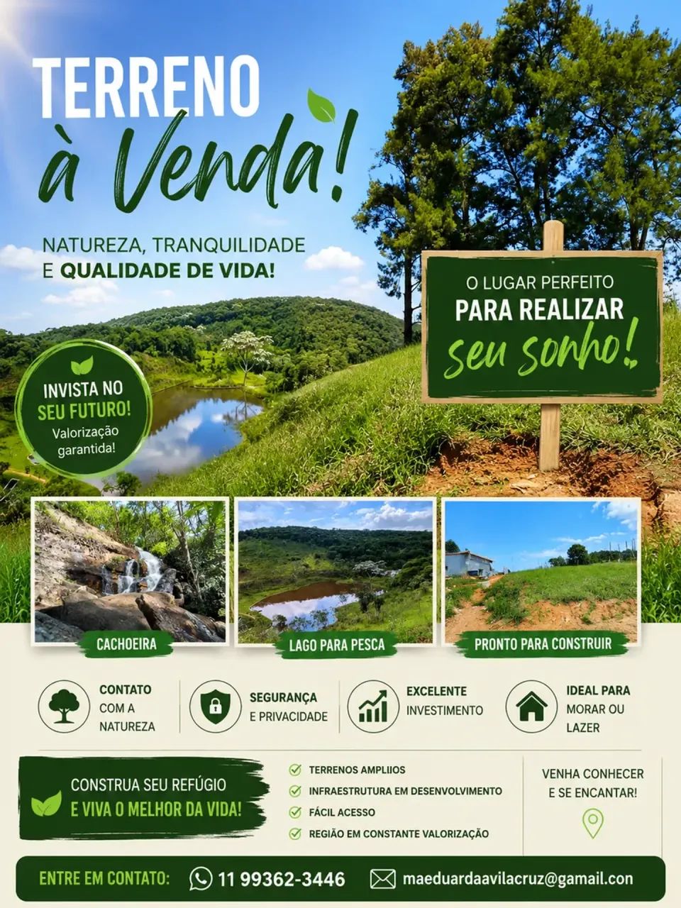 Terreno em Residencial com Ruas Asfaltadas