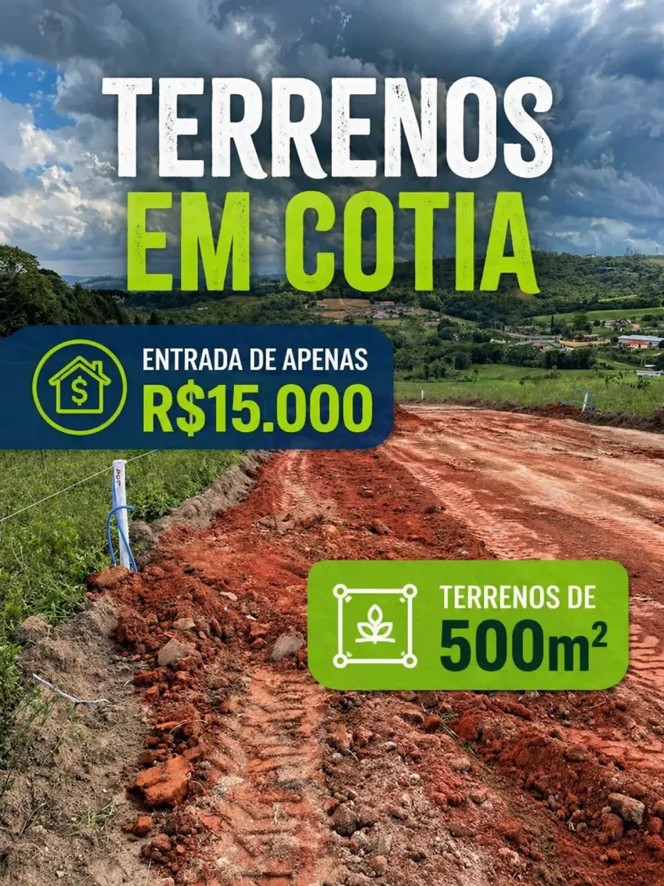 Seu Terreno em Cotia com Parcelamento em Até 48x!