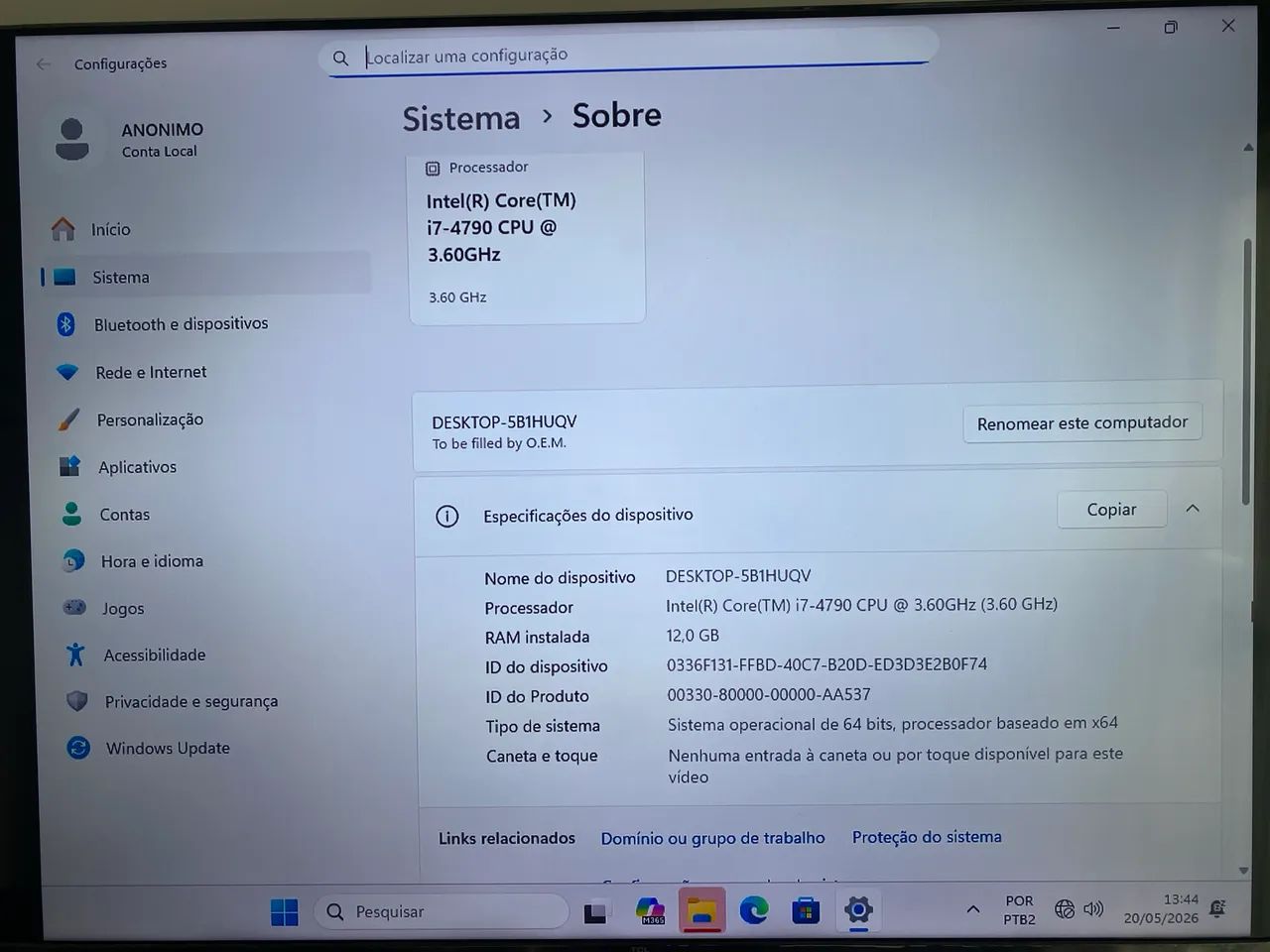 PC i7 4790 + 12GB RAM + SSD 240GB | Windows 11 Rápido