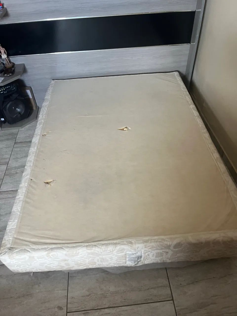 Cama casal (cabeceira, base e colchão) - Foto 3