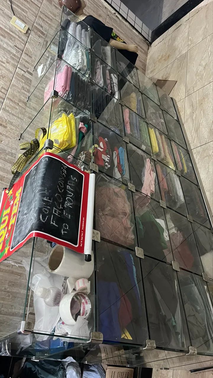Vitrine de vidro 