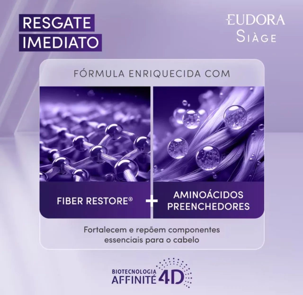 Condicionador Eudora Siàge Resgate Imediato 200ml - Foto 3