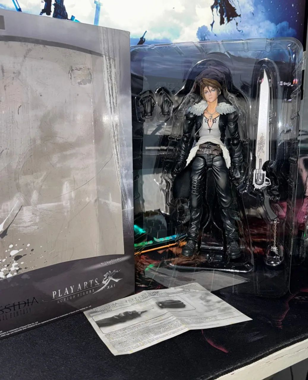 Squall Leonhart Dissidia Play Arts Kai Original Completo - Foto 4