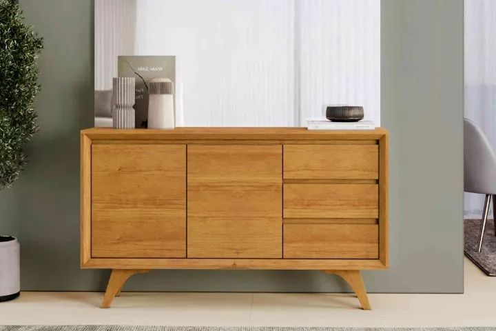 Buffet Vertex 2 Portas e 3 Gavetas. Pronta Entrega. 1201