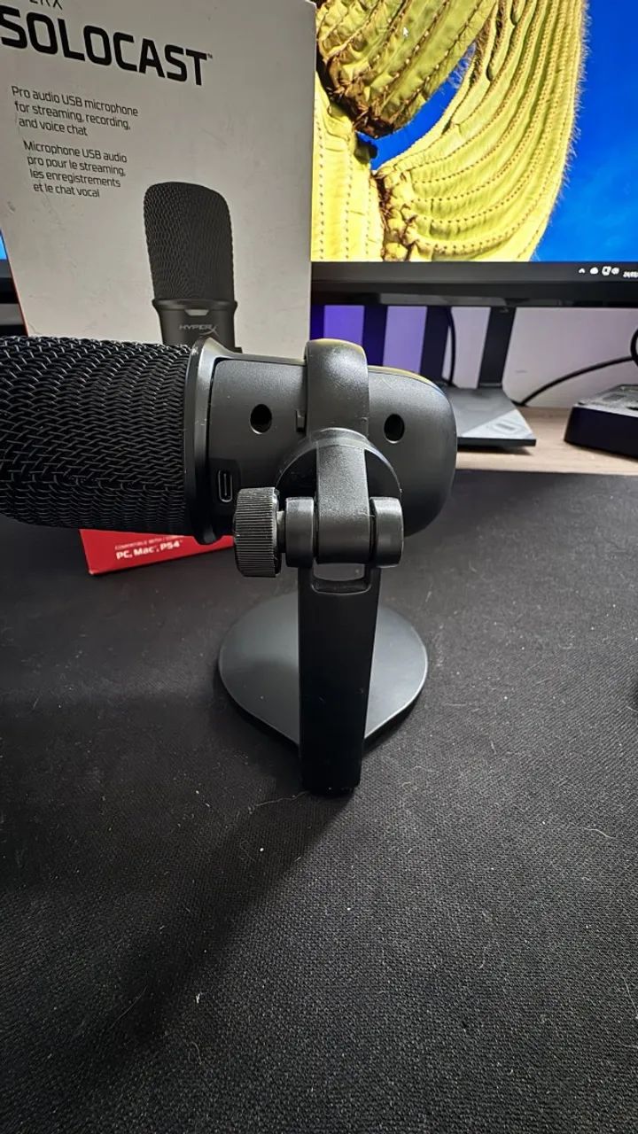 Microfone HyperX SoloCast USB Original | Completo na Caixa | Excelente Estado - Foto 5