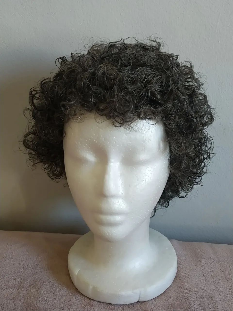 Peruca Grisalha Nova Cabelo Humano  - Foto 3