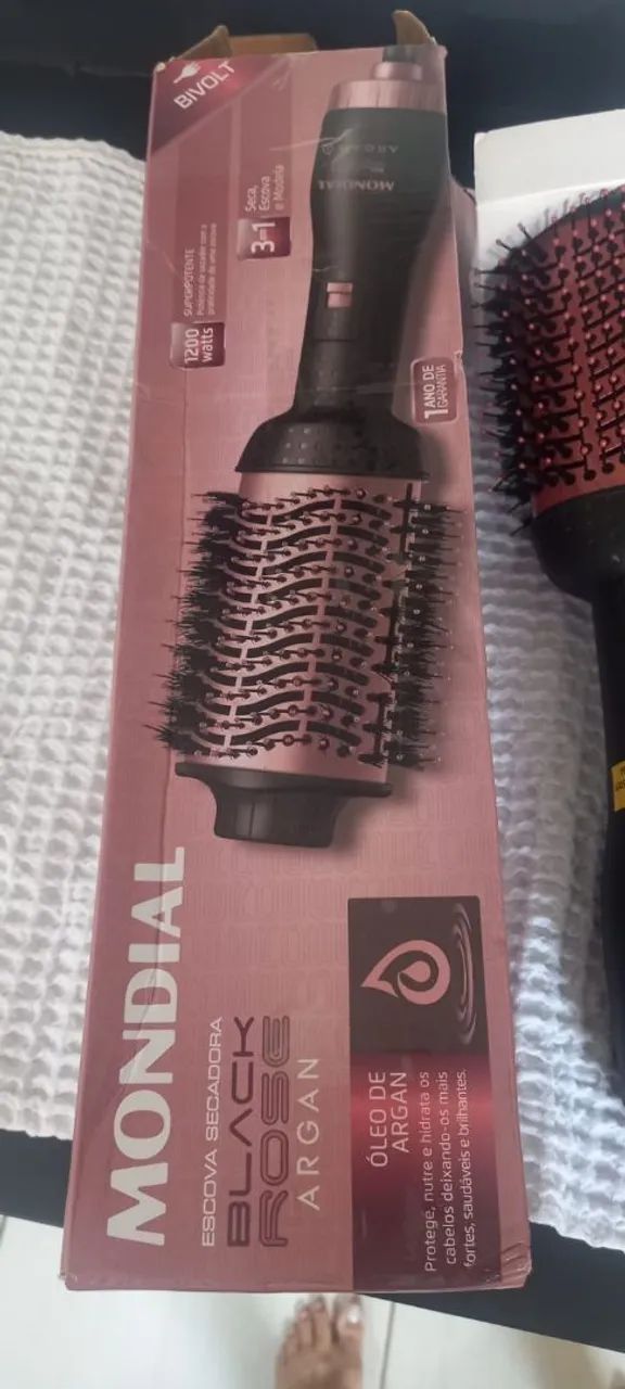 Escova secadora mondial com oleo de Argan