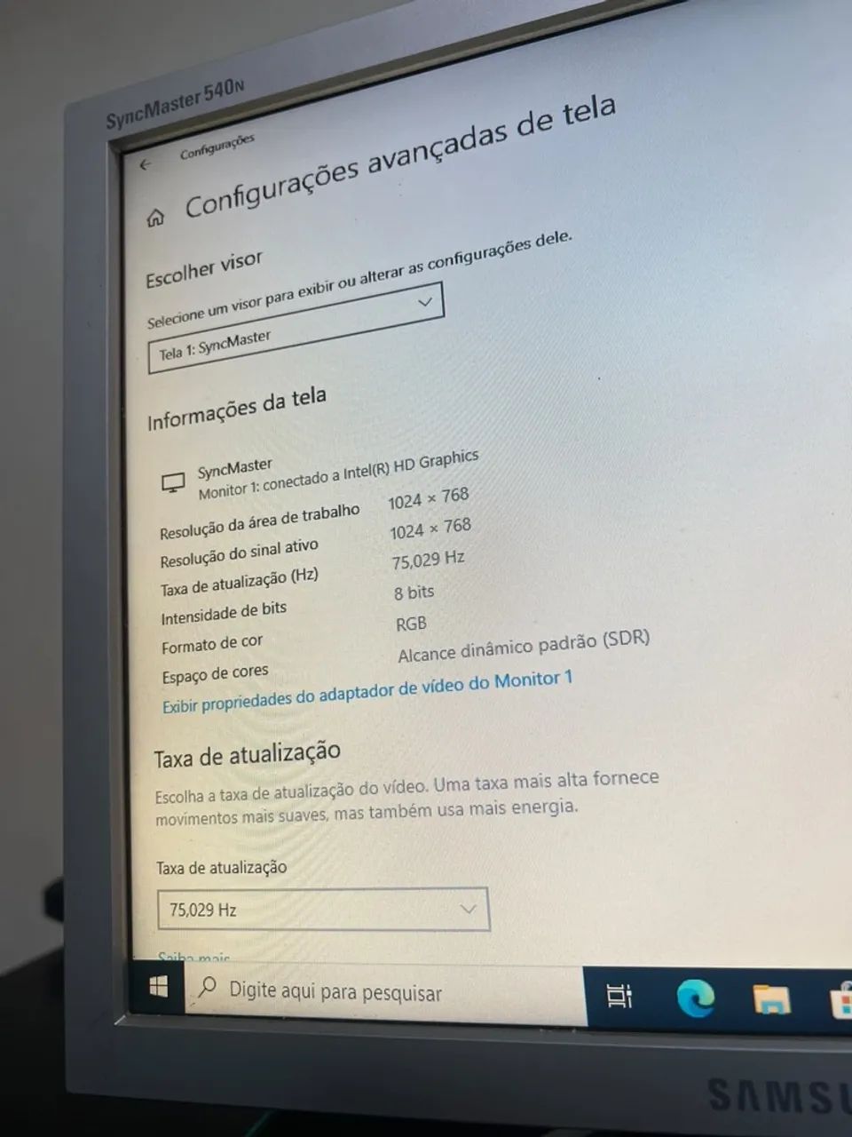 Monitor Samsung 15 Polegadas 75Hz - Foto 4