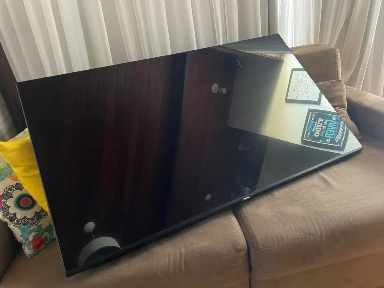 TV Samsung un50tu8000g 50 polegadas sem imagem para retirada de peças 
