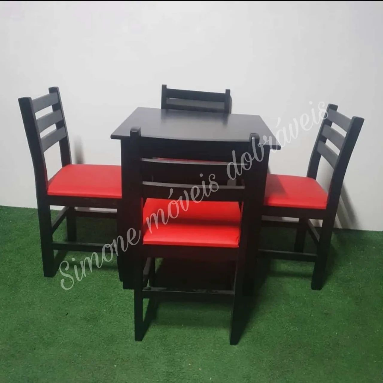 Mesa 70x70 madeira  - Foto 2