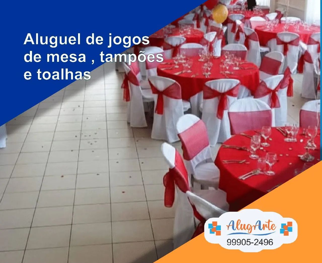 Aluguel de jogos de mesa ,tampões e toalhas  - Foto 3