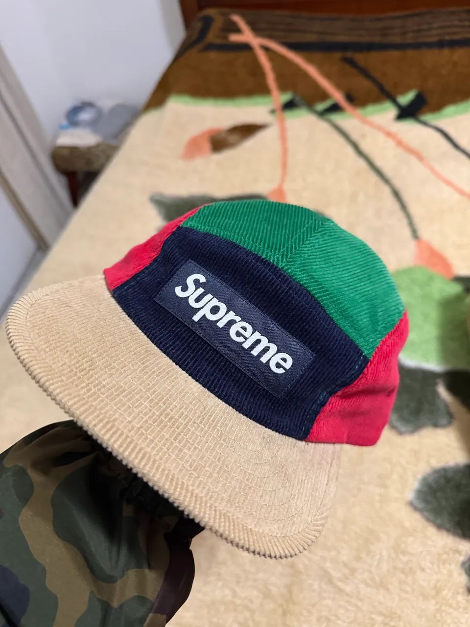 Boné Supreme Corduroy Camp Multicolor - Foto 3