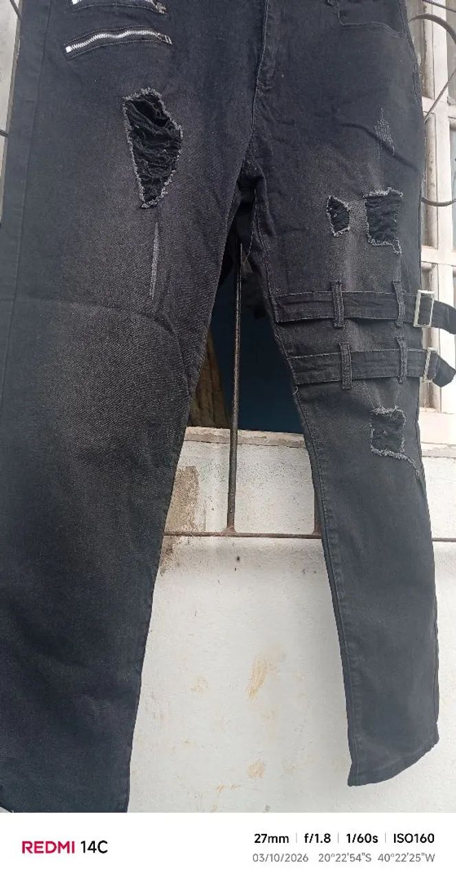 Calça jeans preta - Foto 4
