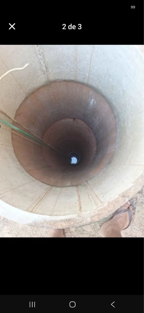 Limpa o poço coloco manilha e cavamos fossa e cavamos poço - Foto 2