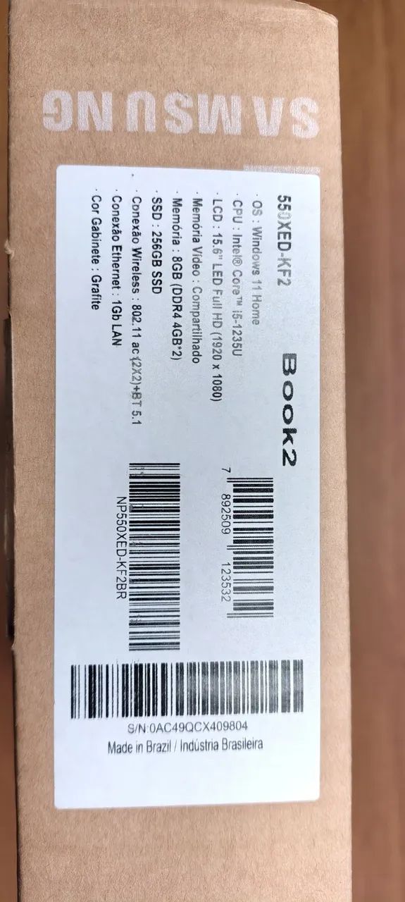 Notebook Samsung Galaxy Book 2 core i5 12a Ger  - Foto 4