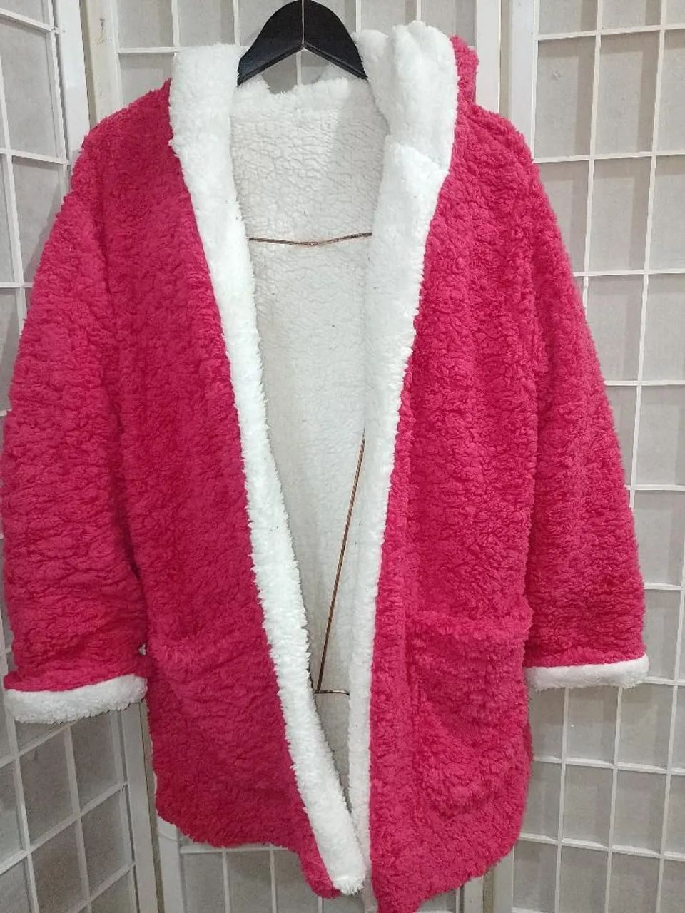 Sobretudo Ted Rosa Pink e branco novo  - Foto 2