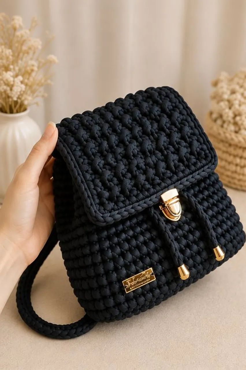 Mochila Liz em crochê  - Foto 3