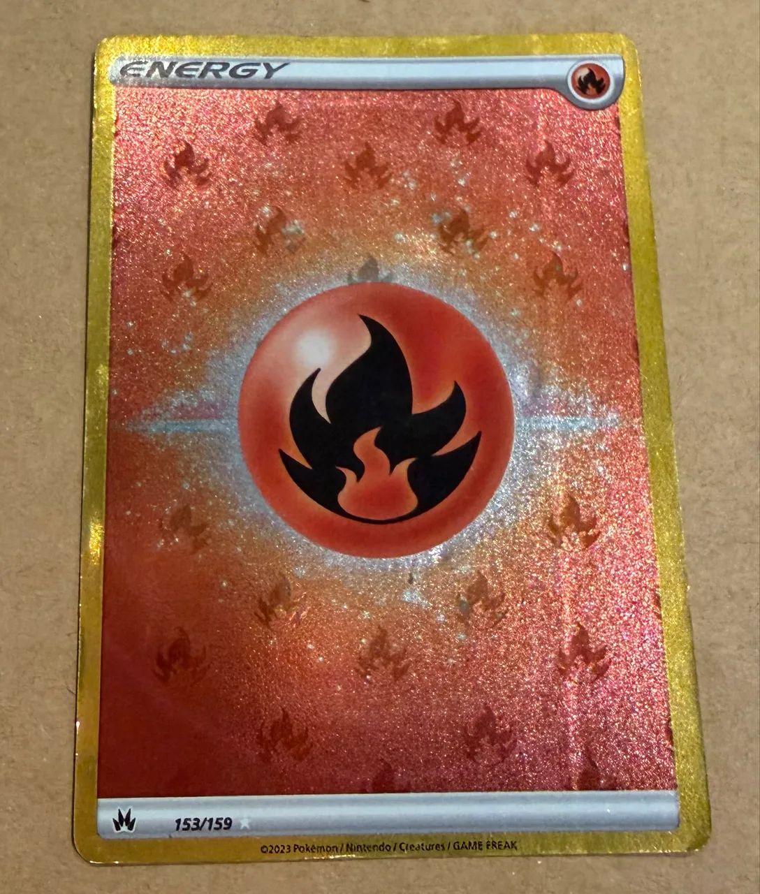 golden fire energy pokemon card Pokemon Sun & Moon Burning Shadows - Fire Energy - 167/147 main image 1