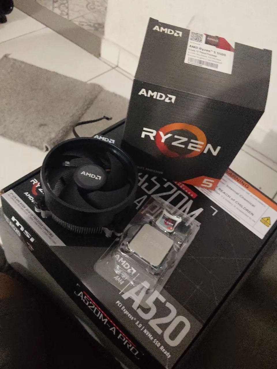 Ryzen 5500 + a520m apro - Foto 3